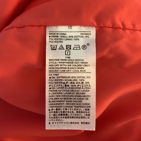 BANANA REPUBLIC- Pink fully lined pencil skirt, cotton blend. 10 - Picture 9 of 10